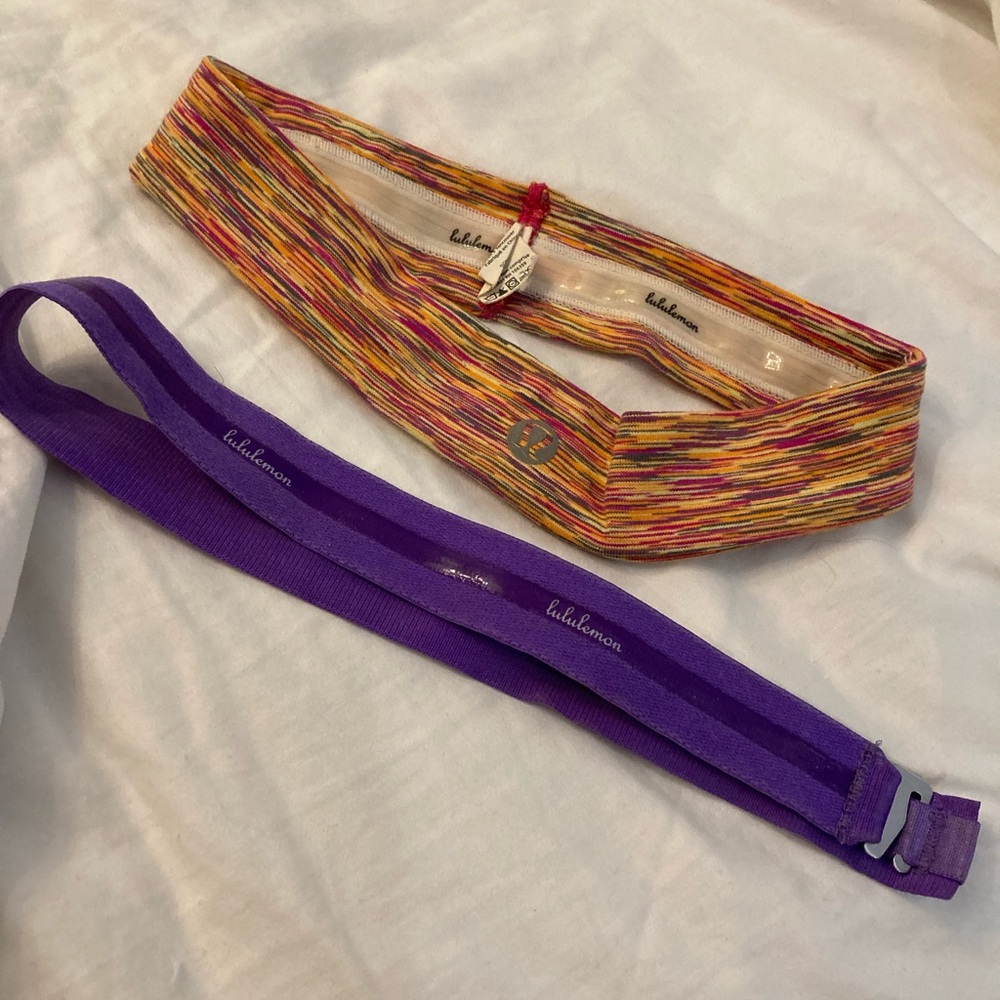 2 lulu headbands excellent condition